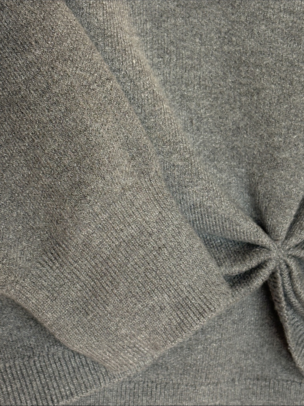 EUC Anthropologie Charcoal Twist-Front Crewneck Sweater - Picture 4 of 8